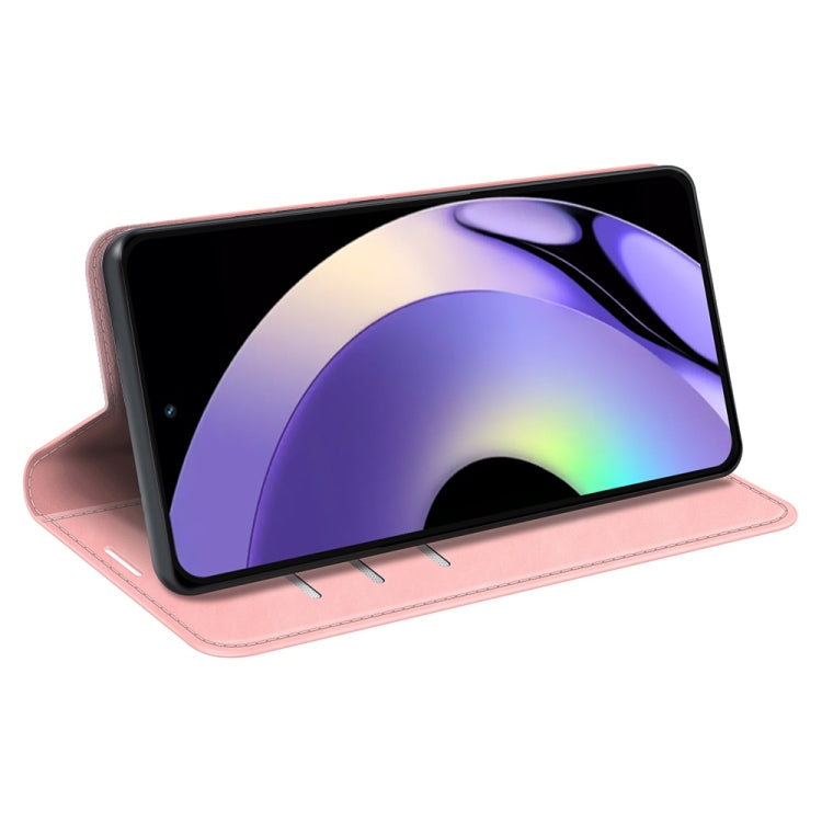 For Realme 10 Pro Retro-skin Magnetic Suction Leather Phone Case