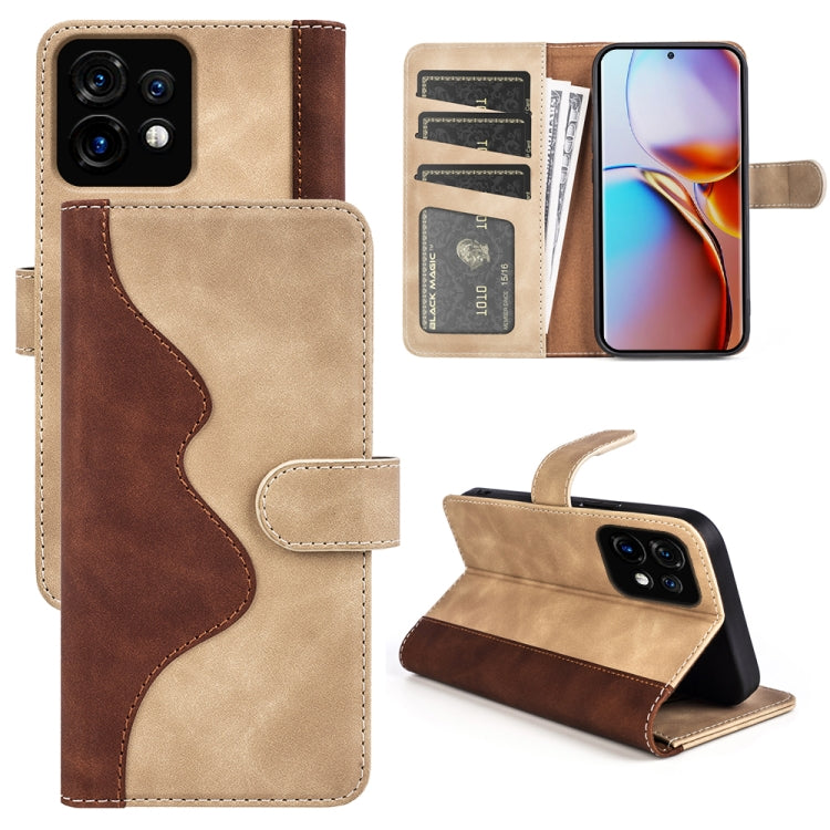 For Motorola Moto X40 Stitching Horizontal Flip Leather Phone Case