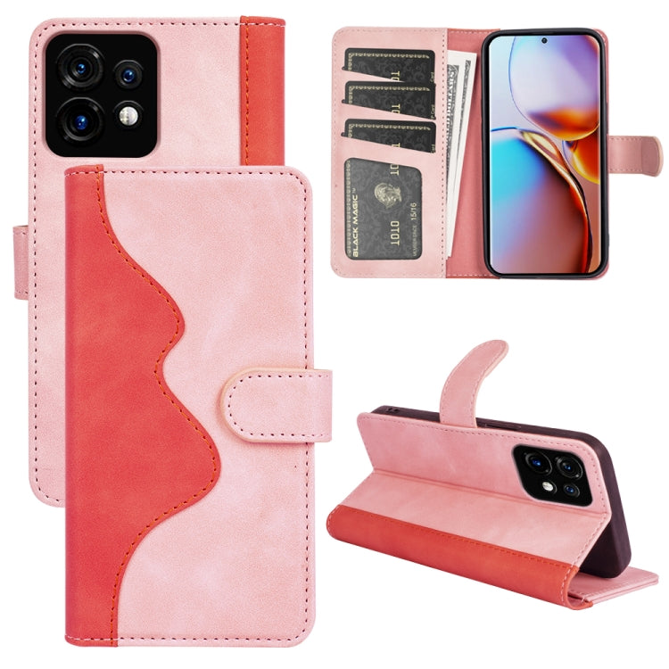 For Motorola Moto X40 Stitching Horizontal Flip Leather Phone Case