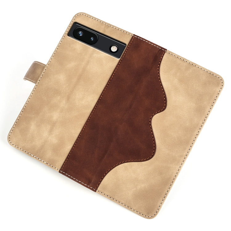 For Google Pixel 7a Stitching Horizontal Flip Leather Phone Case