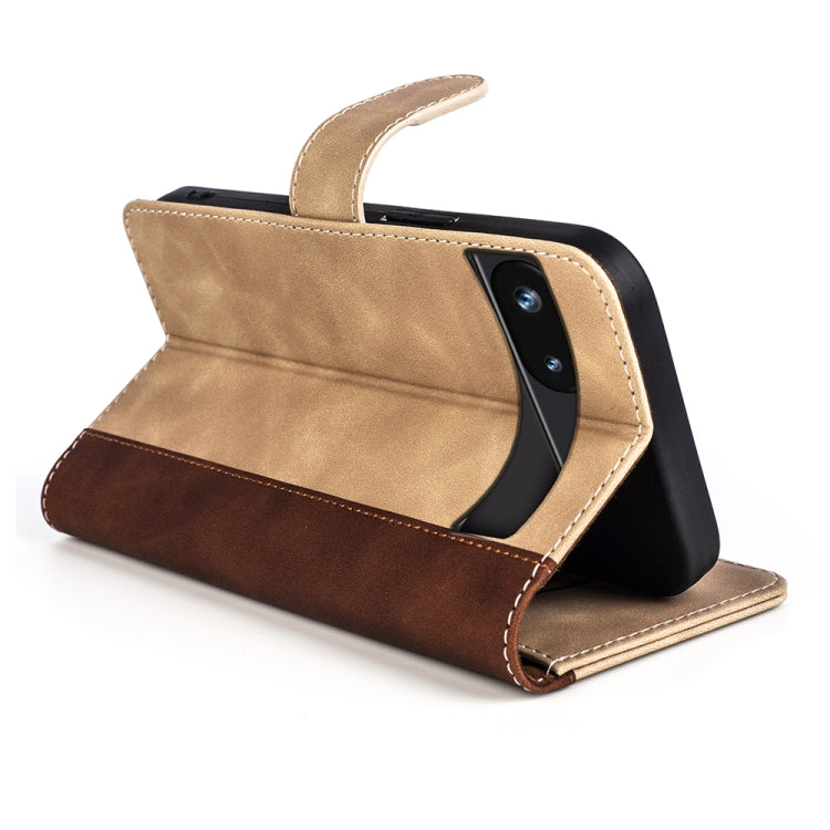 For Google Pixel 7a Stitching Horizontal Flip Leather Phone Case