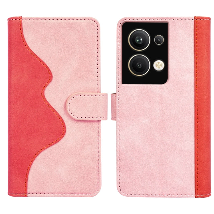 For Realme 9 4G Stitching Horizontal Flip Leather Phone Case