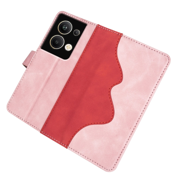 For Realme 9 4G Stitching Horizontal Flip Leather Phone Case