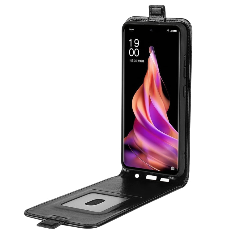 For OPPO Reno9 / Reno9 Pro R64 Texture Single Vertical Flip Leather Phone Case