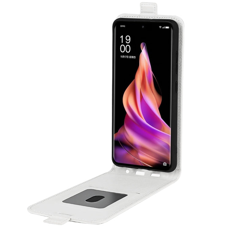 For OPPO Reno9 / Reno9 Pro R64 Texture Single Vertical Flip Leather Phone Case