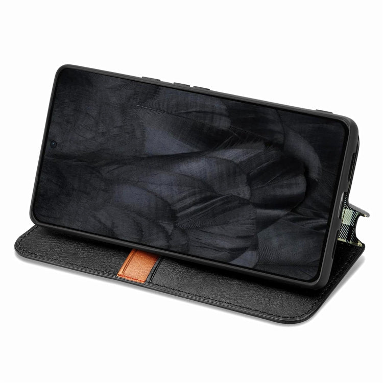 For Google Pixel 8 Pro Cubic Grid Pressed Magnetic Leather Phone Case