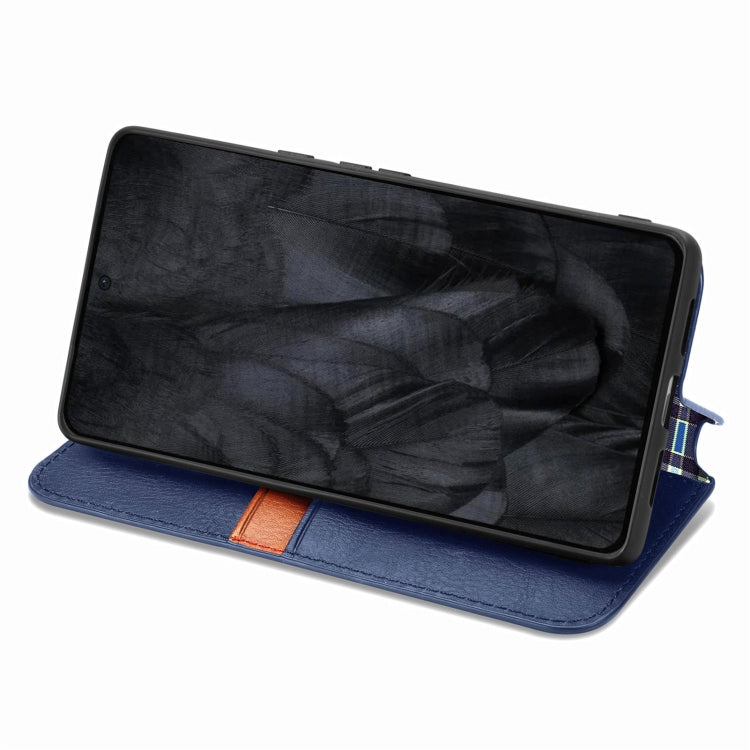 For Google Pixel 8 Pro Cubic Grid Pressed Magnetic Leather Phone Case