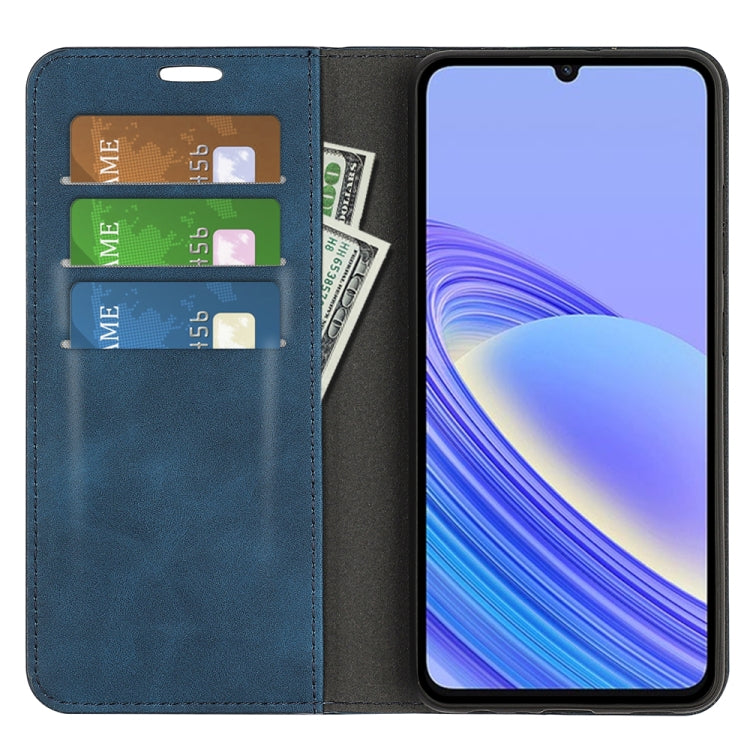 For TCL 40 SE Retro-skin Magnetic Suction Leather Phone Case