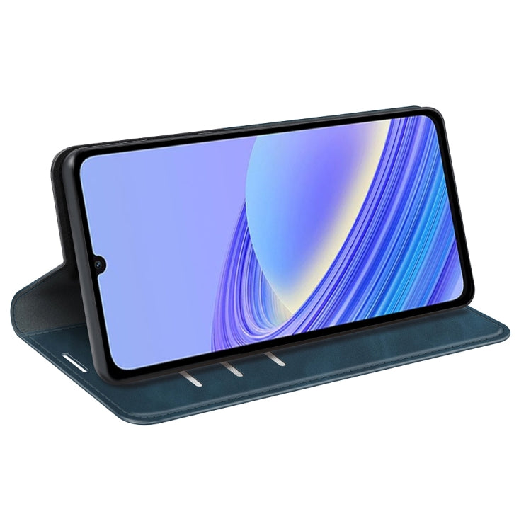 For TCL 40 SE Retro-skin Magnetic Suction Leather Phone Case