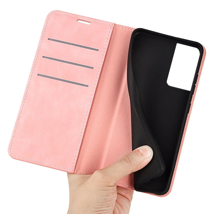For TCL 40 SE Retro-skin Magnetic Suction Leather Phone Case