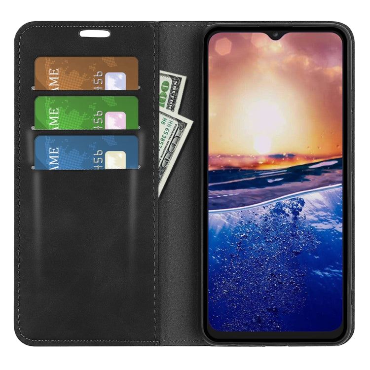 For TCL 40R Retro-skin Magnetic Suction Leather Phone Case