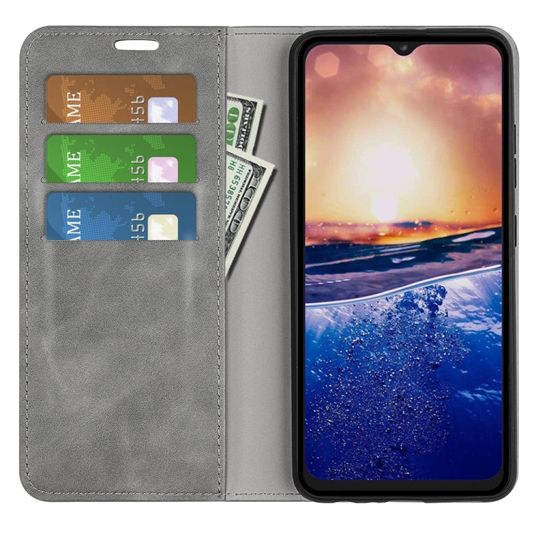 For TCL 40R Retro-skin Magnetic Suction Leather Phone Case