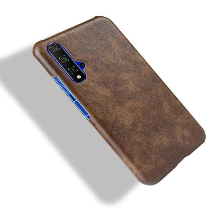 Shockproof Litchi Texture PC + PU Case For Huawei Honor 20