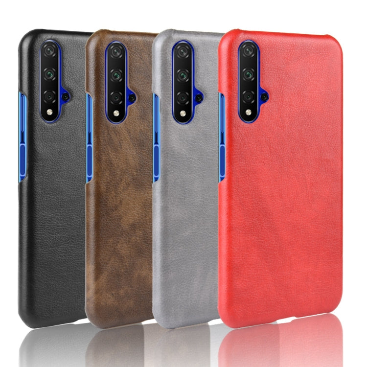 Shockproof Litchi Texture PC + PU Case For Huawei Honor 20