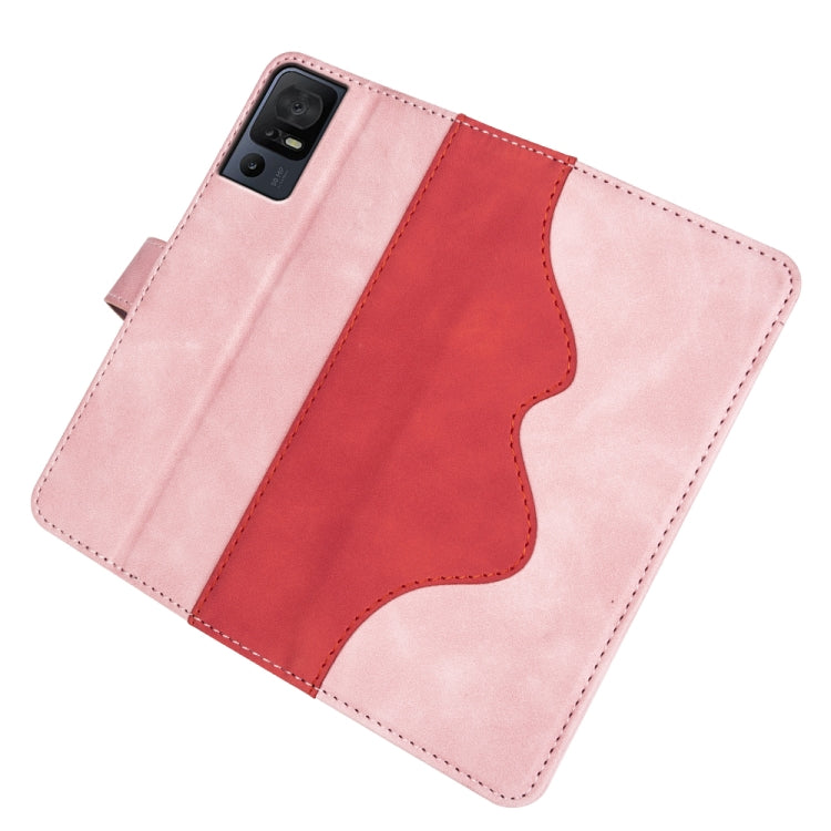 For TCL 40 SE Stitching Horizontal Flip Leather Phone Case