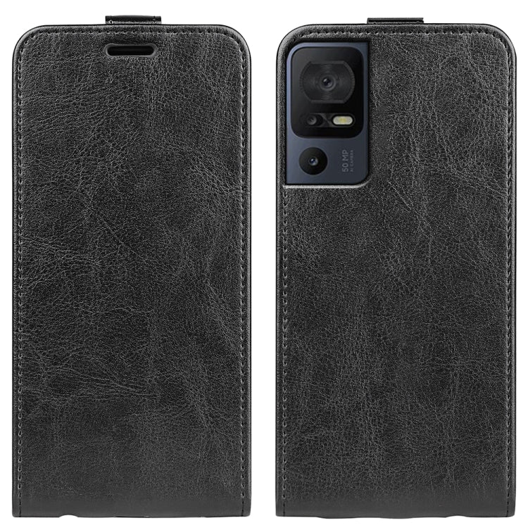 For TCL 40 SE R64 Texture Vertical Flip Leather Phone Case