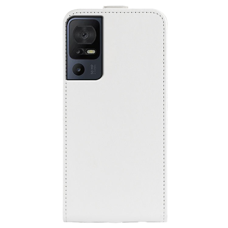 For TCL 40 SE R64 Texture Vertical Flip Leather Phone Case