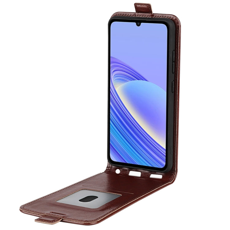 For TCL 40 SE R64 Texture Vertical Flip Leather Phone Case