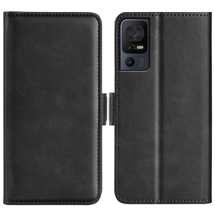 For TCL 40 SE Dual-side Magnetic Buckle Leather Phone Case