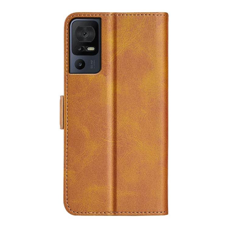 For TCL 40 SE Dual-side Magnetic Buckle Leather Phone Case