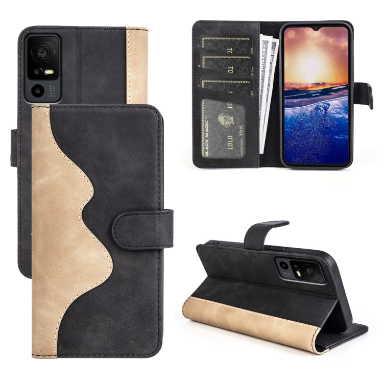 For TCL 40R Stitching Horizontal Flip Leather Phone Case