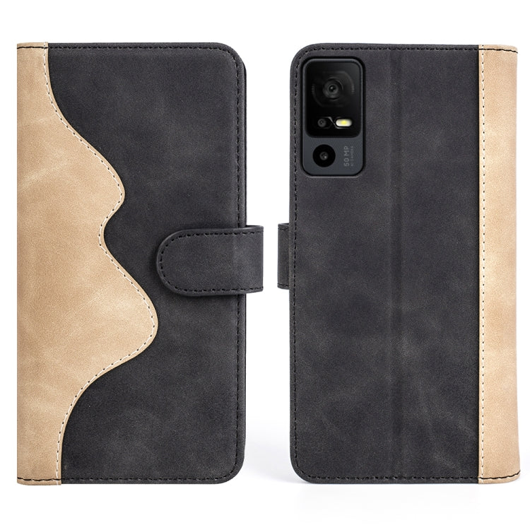 For TCL 40R Stitching Horizontal Flip Leather Phone Case