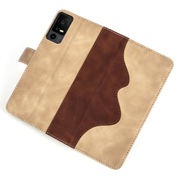 For TCL 40R Stitching Horizontal Flip Leather Phone Case