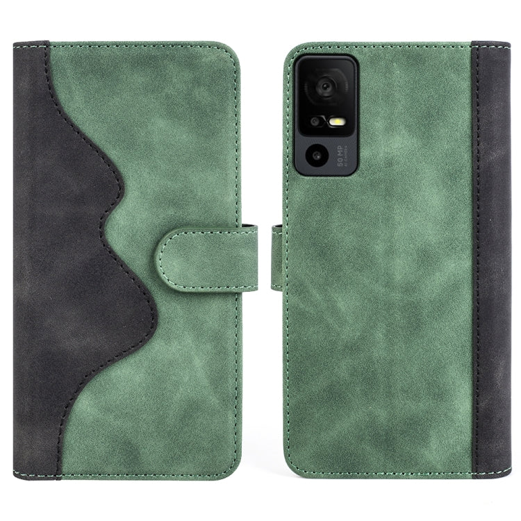 For TCL 40R Stitching Horizontal Flip Leather Phone Case