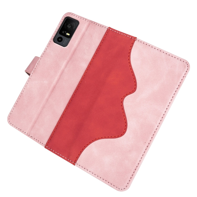 For TCL 40R Stitching Horizontal Flip Leather Phone Case