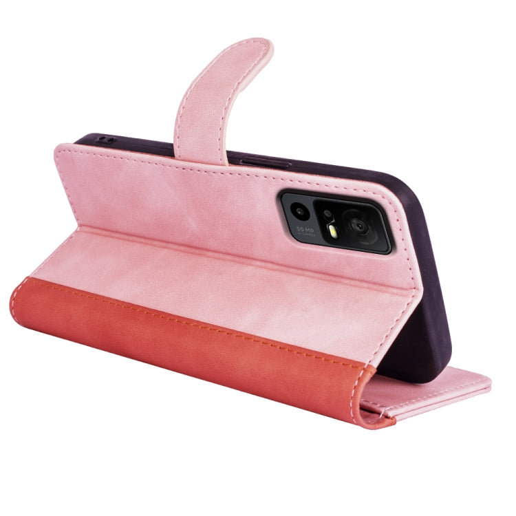 For TCL 40R Stitching Horizontal Flip Leather Phone Case