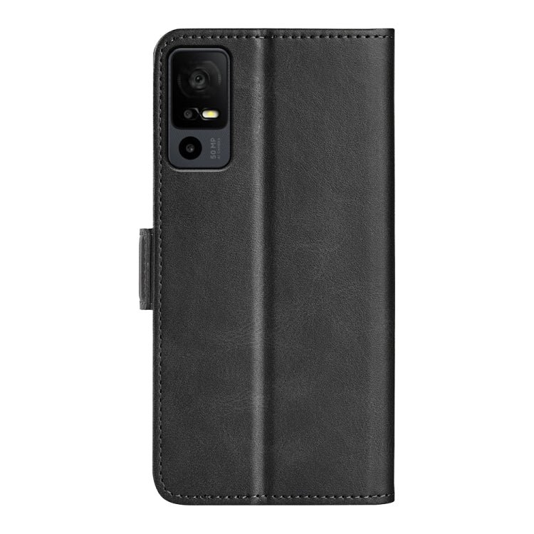 For TCL 40R Dual-side Magnetic Buckle Leather Phone Case