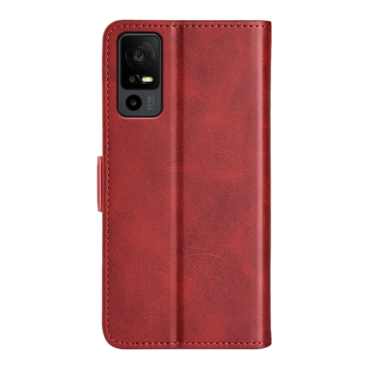 For TCL 40R Dual-side Magnetic Buckle Leather Phone Case