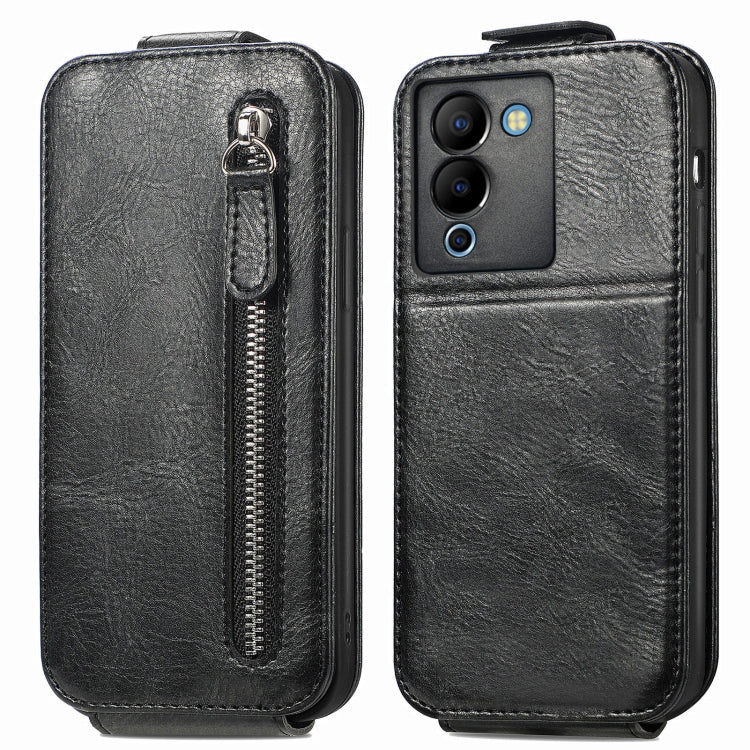 For Infinix Note 12 G96 Zipper Wallet Vertical Flip Leather Phone Case