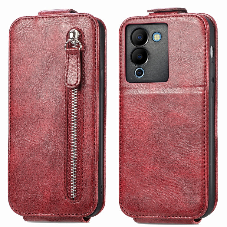 For Infinix Note 12 G96 Zipper Wallet Vertical Flip Leather Phone Case