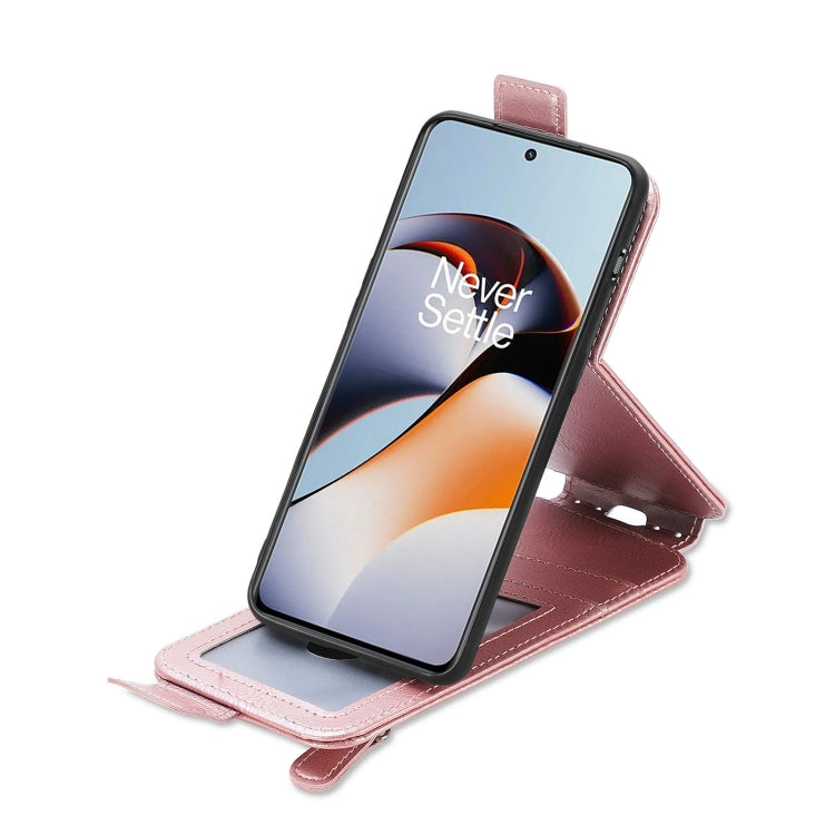 For OnePlus Ace 2 Zipper Wallet Vertical Flip Leather Phone Case