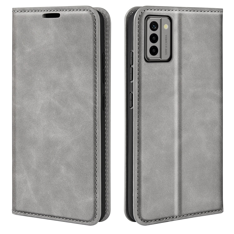 For Nokia G22 Retro-skin Magnetic Suction Leather Phone Case