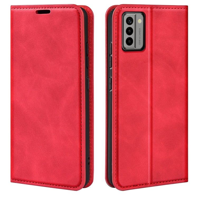 For Nokia G22 Retro-skin Magnetic Suction Leather Phone Case