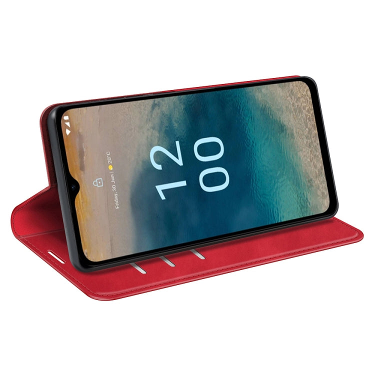 For Nokia G22 Retro-skin Magnetic Suction Leather Phone Case