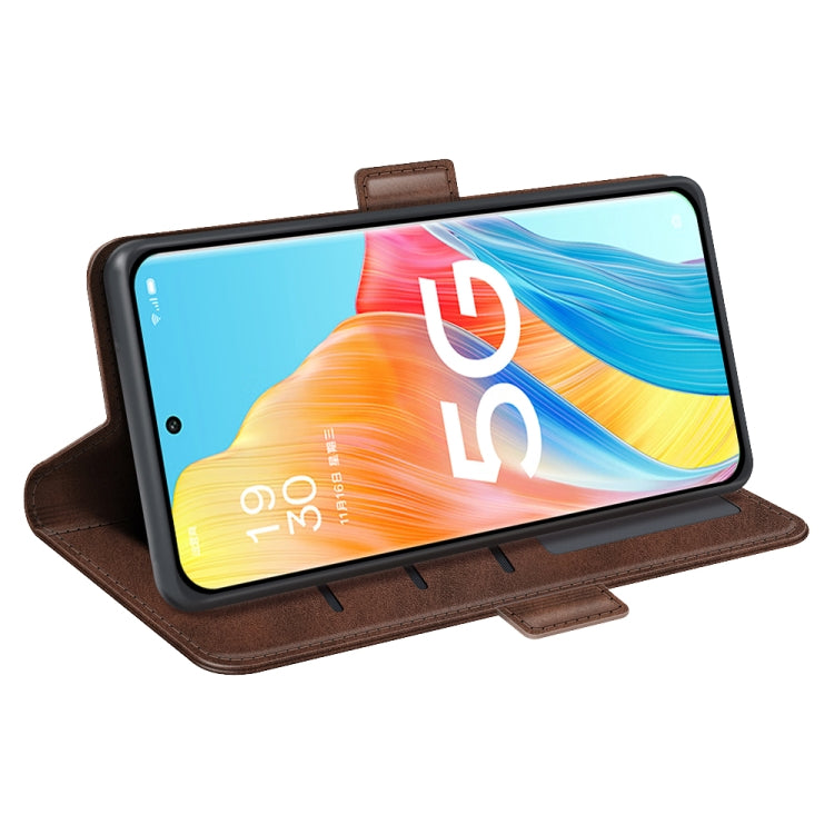 For OPPO A1 Pro 5G / Reno8 T 5G Dual-side Magnetic Buckle Leather Phone Case