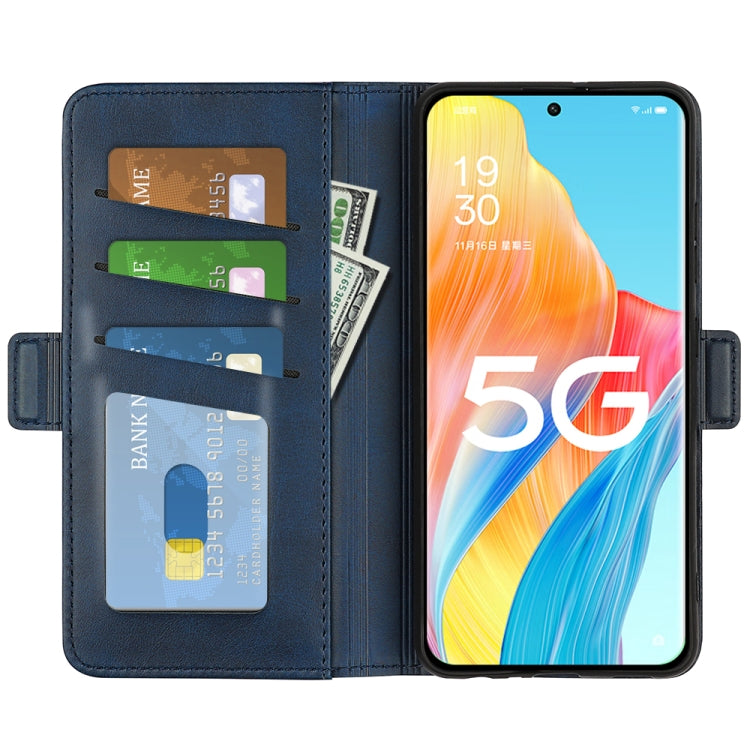 For OPPO A1 Pro 5G / Reno8 T 5G Dual-side Magnetic Buckle Leather Phone Case