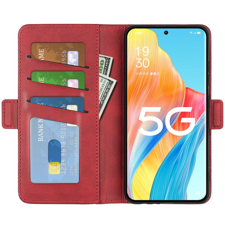 For OPPO A1 Pro 5G / Reno8 T 5G Dual-side Magnetic Buckle Leather Phone Case