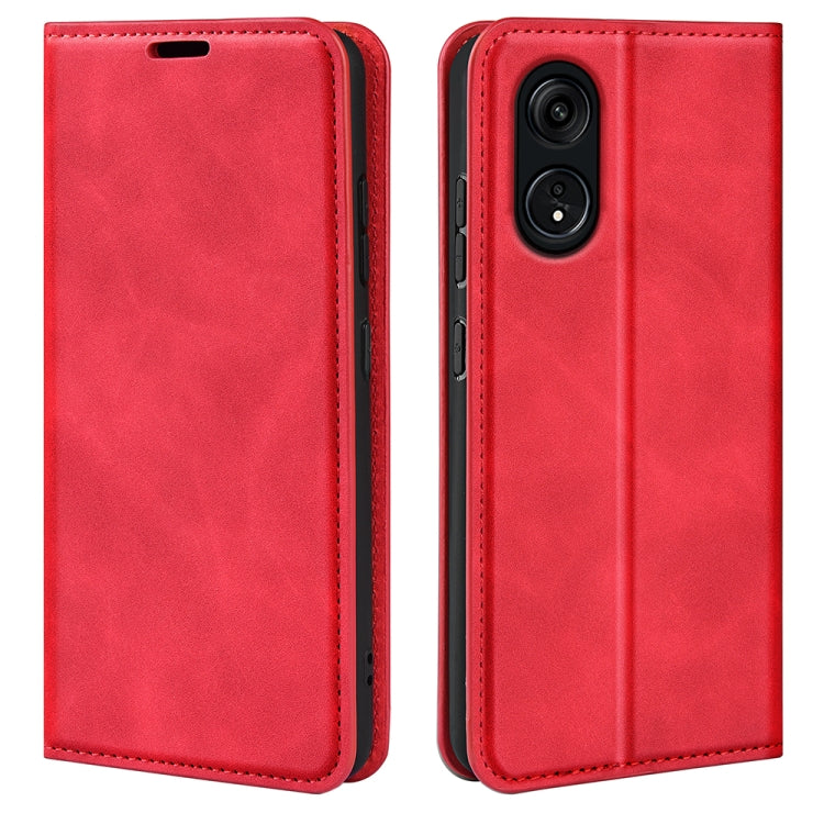 For OPPO A1 Pro 5G / Reno8 T 5G Retro-skin  Magnetic Suction Leather Phone Case