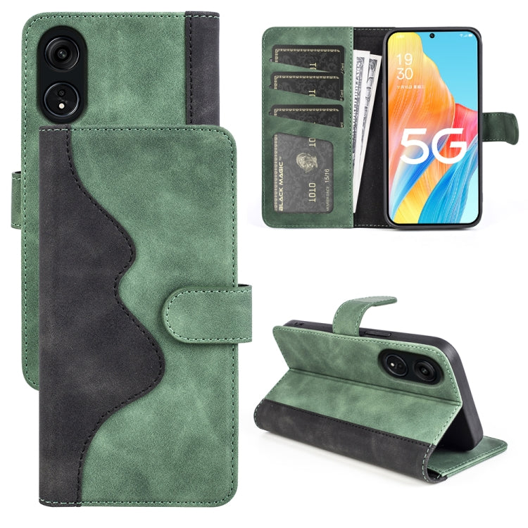 For OPPO A1 Pro 5G / Reno8 T 5G Stitching Horizontal Flip Leather Phone Case