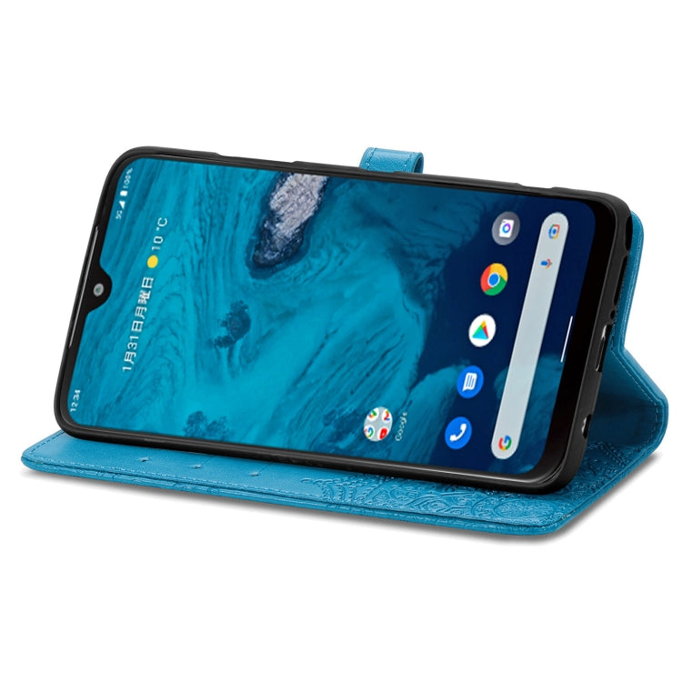 For Kyocera Android One S10 Mandala Flower Embossed Leather Phone Case