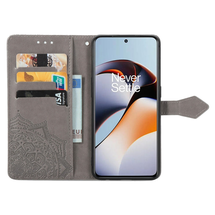 For OnePlus Ace 2 Mandala Flower Embossed Leather Phone Case