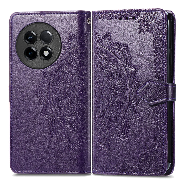 For OnePlus Ace 2 Mandala Flower Embossed Leather Phone Case