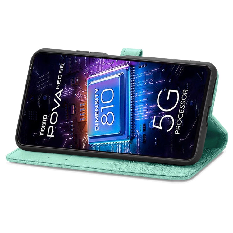 For Tecno Pova Neo 5G Mandala Flower Embossed Leather Phone Case