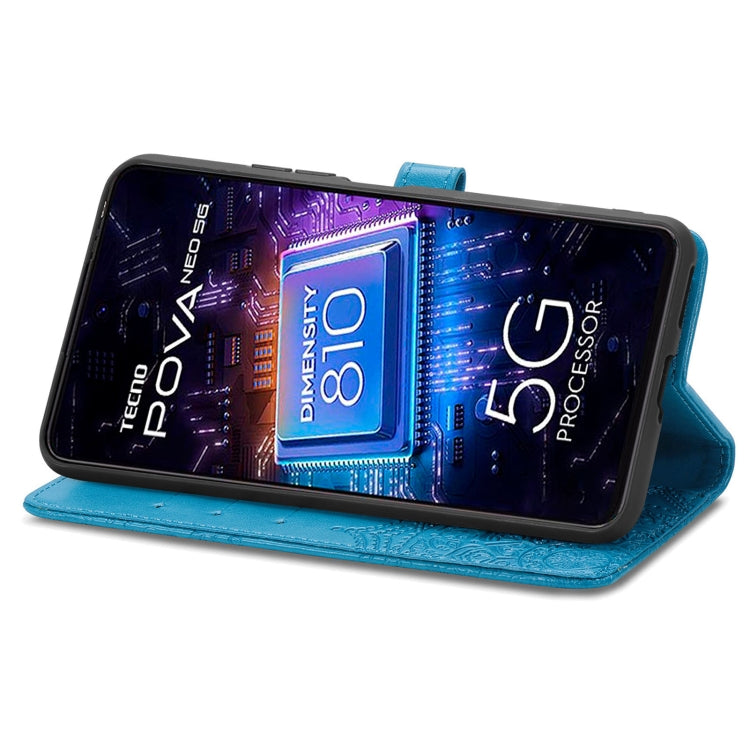 For Tecno Pova Neo 5G Mandala Flower Embossed Leather Phone Case