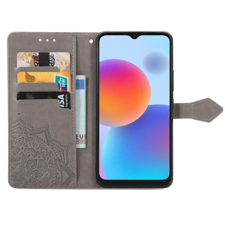 For ZTE Blade A52 Mandala Flower Embossed Leather Phone Case