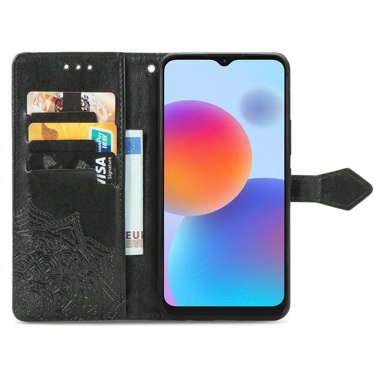 For ZTE Blade A52 Mandala Flower Embossed Leather Phone Case